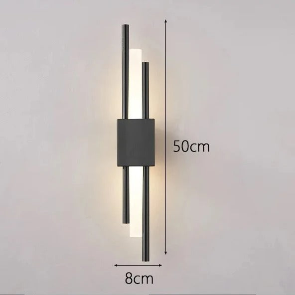 luminária de parede nórdica, iluminação moderna, luminária de parede para sala de estar, iluminação de parede para quarto, luminária de parede LED, iluminação decorativa