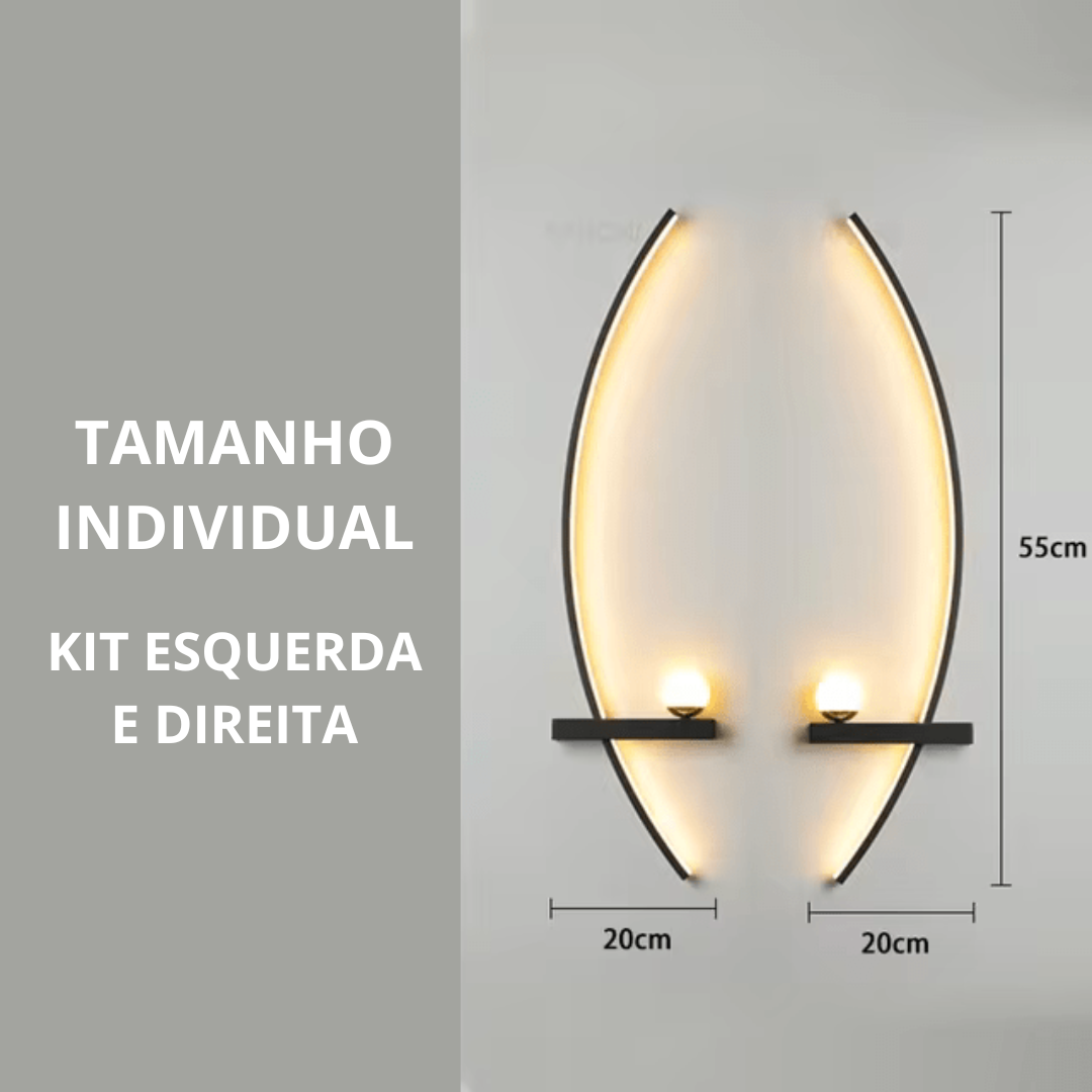 luminária para sala de estar, luminária minimalista, luminária de parede nórdica, luminária, iluminação para quarto, iluminação LED moderna, arandela nórdica, arandela de parede, arandela interna, arandela de cabeceira, arandela led,