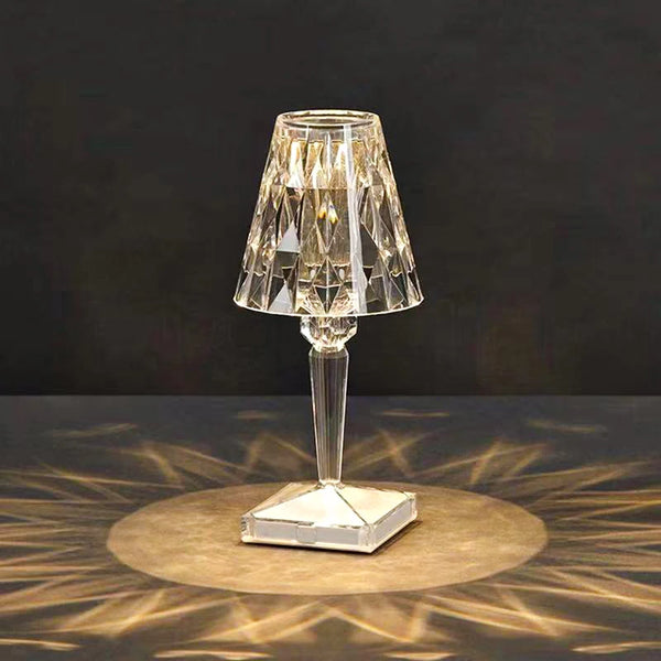 Luminária de Mesa Cristal com Controle de Toque