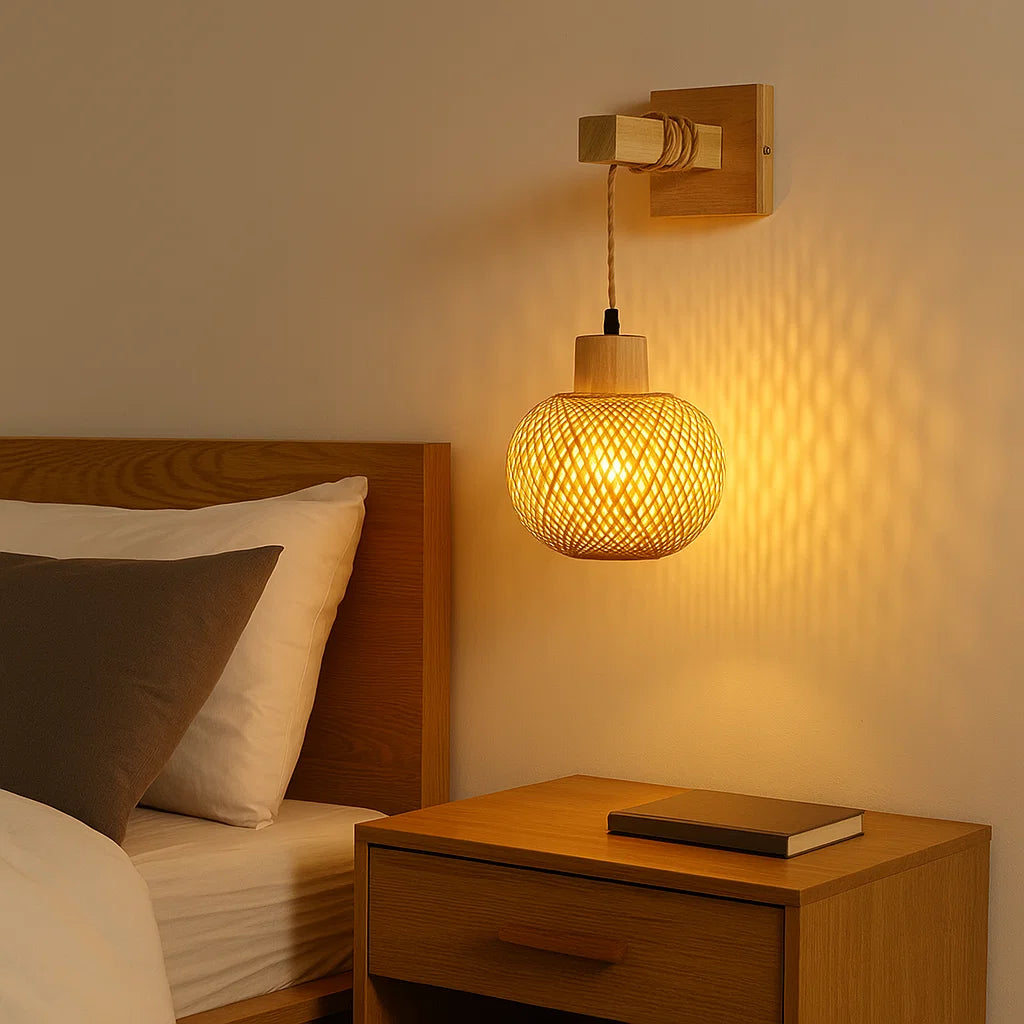 luminaria de parede,
luminaria japonesa, 
luminaria de bambu japonesa,
luminaria de bambu,
luminaria bambu de parede, 
arandela de bambu,
arandela de madeira,
arandela de parede,
arandela japonesa,