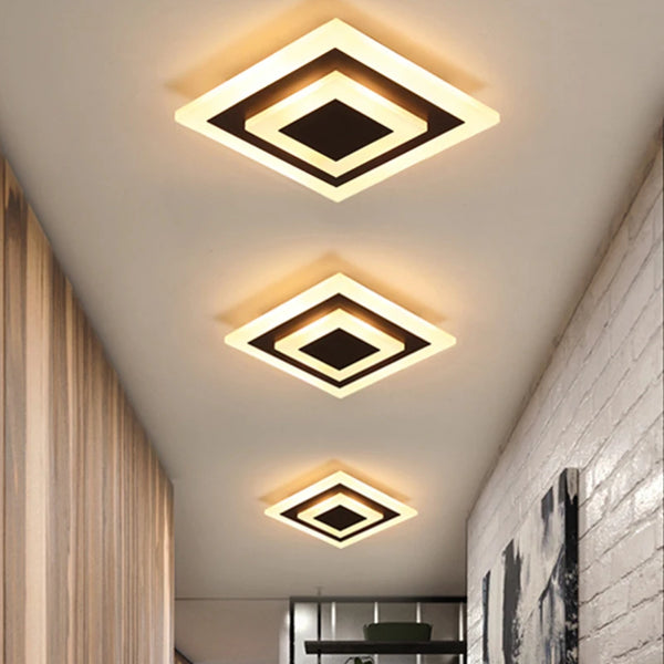 Luminária de Teto Plafon Elegante Quadrada