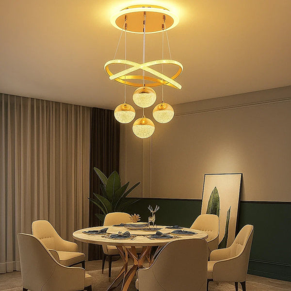Lustre para Sala Circular 3 Tons de Luz
