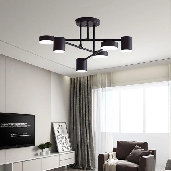 Lustre multi-cabecas, 
lustre para sala de estar,
lustre de teto,
lustre de aluminio,
lustre de quarto, 
lustre de alumínio para sala, 
lustre de sala,
lustre multi-cabecas para sala,
lustre de metal para quarto,
Lustre multi-cabecas de aluminio,